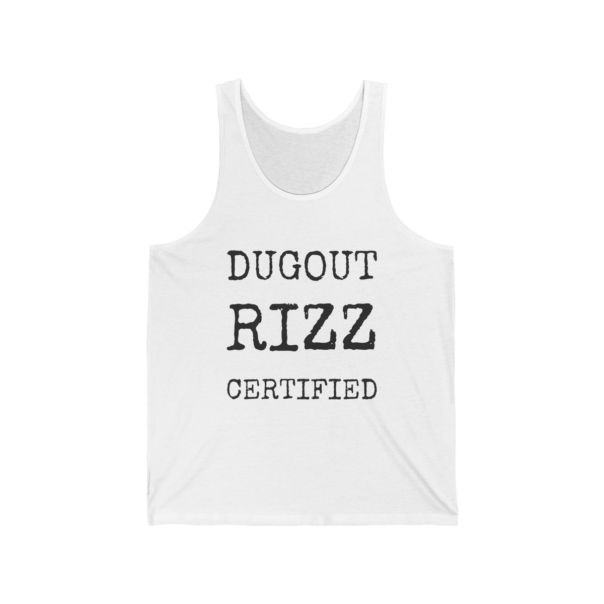 Dugout Rizz Certified — Bella+Canvas 3480 Unisex Tank