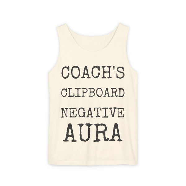 Coach's Clipboard Negative Aura — Comfort Colors 9360 Garment-Dyed Tank