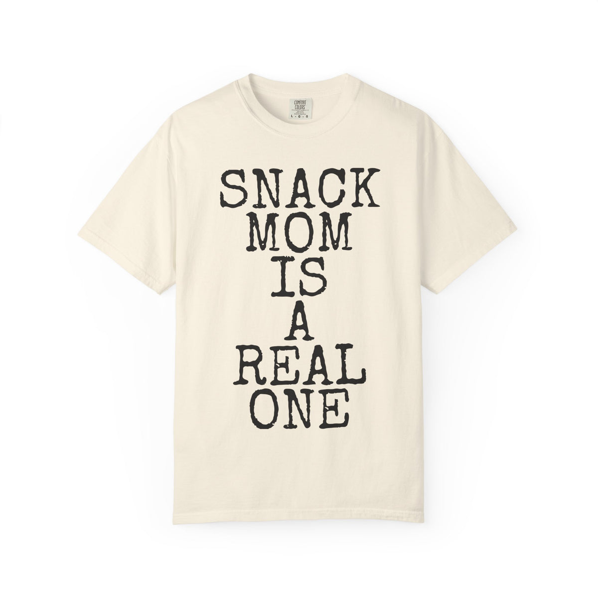 Snack Mom Is A Real One — Comfort Colors 1717 Garment-Dyed Tee