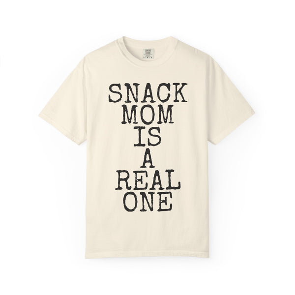 Snack Mom Is A Real One — Comfort Colors 1717 Garment-Dyed Tee