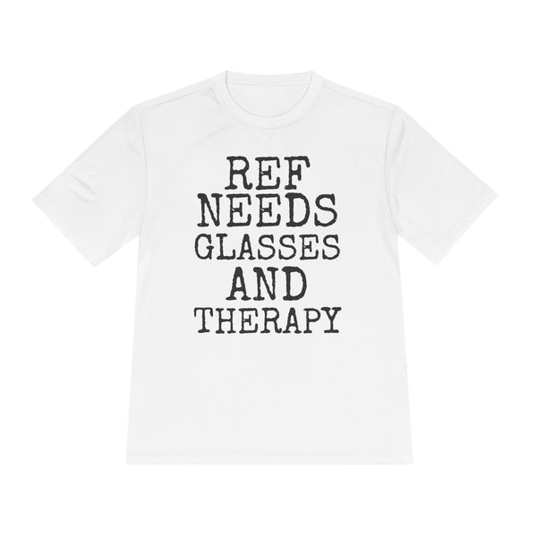 Ref Needs Glasses And Therapy — Sport-Tek ST350 Moisture-Wicking Tee