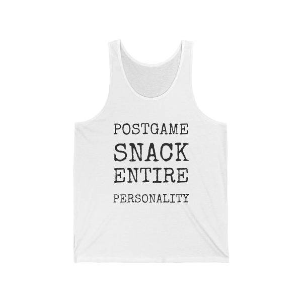 Postgame Snack Entire Personality — Bella+Canvas 3480 Unisex Tank