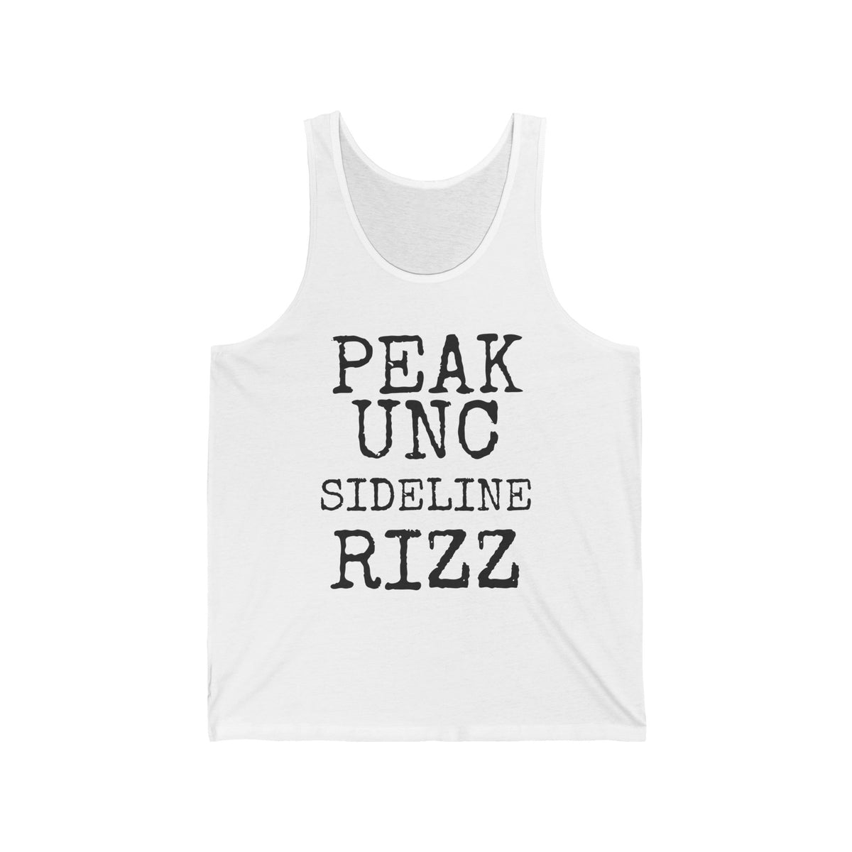 Peak Unc Sideline Rizz — Bella+Canvas 3480 Unisex Tank