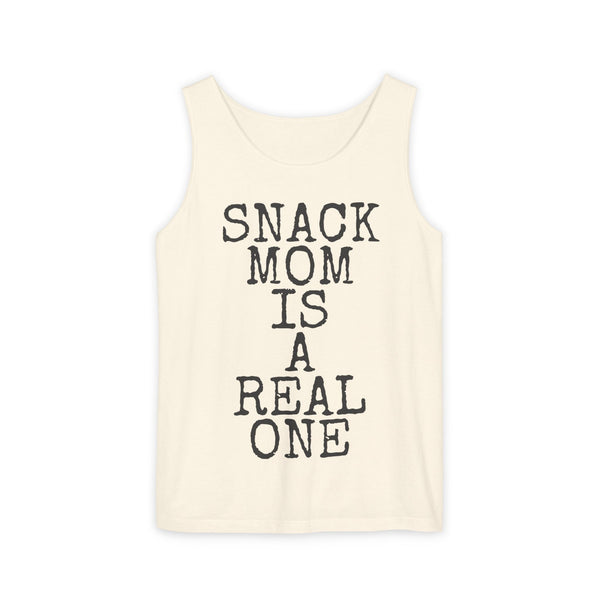 Snack Mom Is A Real One — Comfort Colors 9360 Garment-Dyed Tank